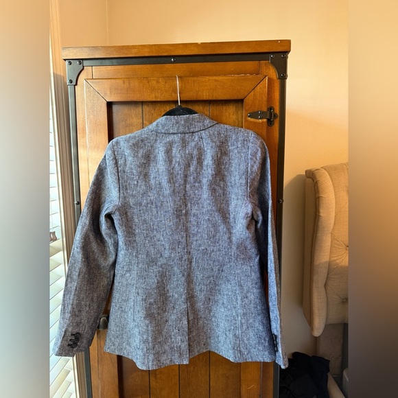 J CREW One-button linen blazer SIZE: 2 - Picture 3 of 11